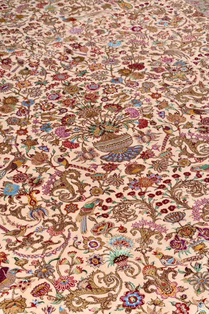 Ferdows | Fine Wool & Natural Silk Qom Carpet