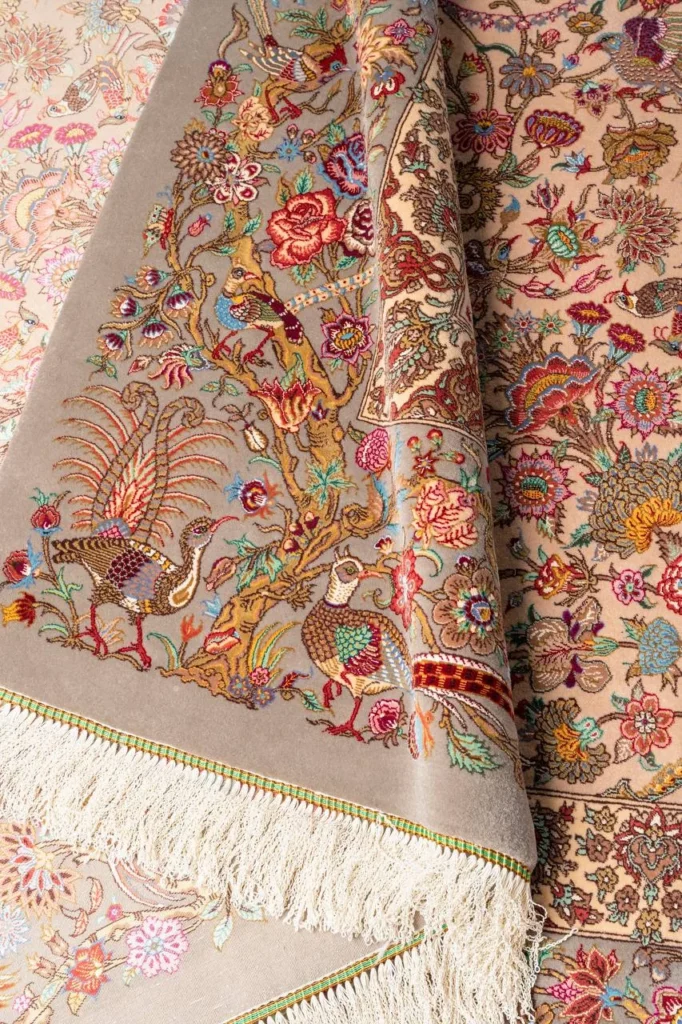 Ferdows | Fine Wool & Natural Silk Qom Carpet